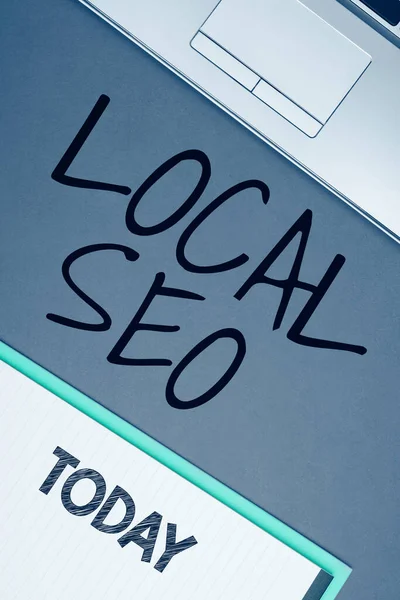 Handwriting Text Local Seo Business Concept Effective Way Marketing Your — Stock Photo, Image