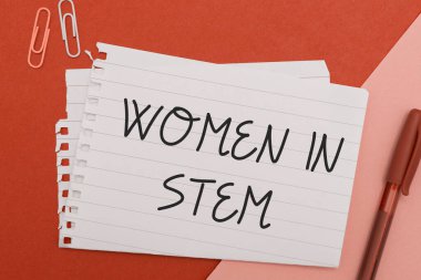 Esinlenen Kadınları gösteren metin, İş Dünyası Bilim Teknolojisi Mühendislik Mühendisliği Araştırmacısı