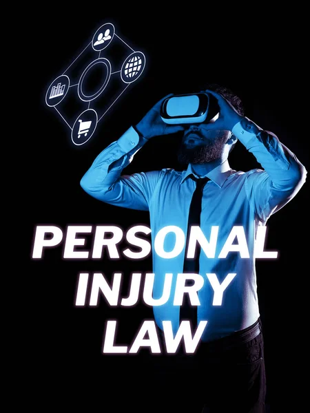 Text showing inspiration Personal Injury Law, Word for being hurt or injured inside work environment