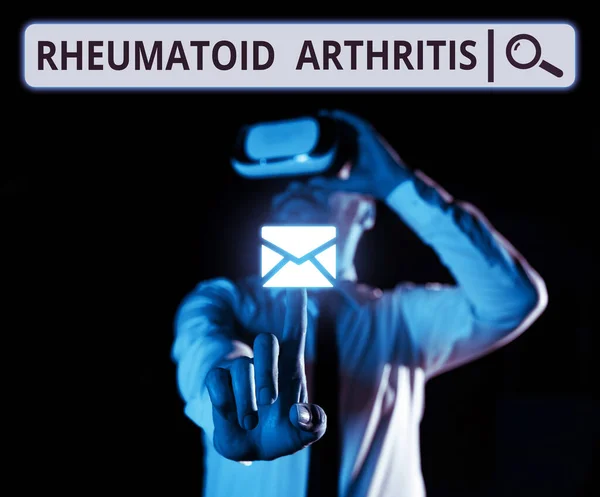 Testo Che Mostra Ispirazione Artrite Reumatoide Idea Business Malattia Autoimmune — Foto Stock