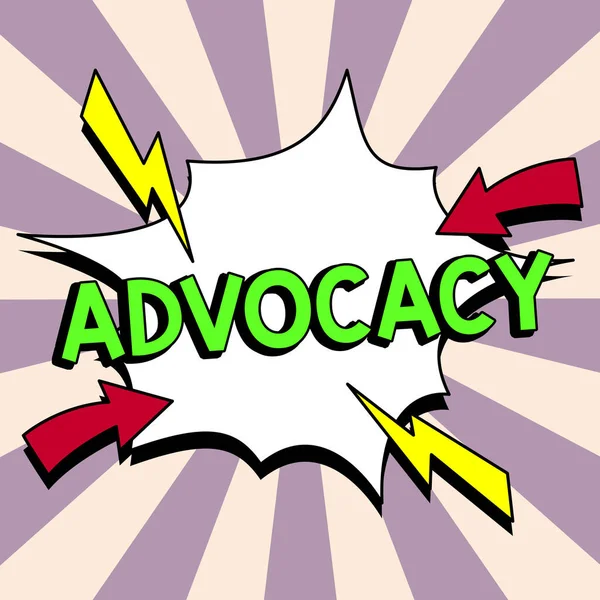 Conceptueel Bijschrift Advocacy Business Concept Professie Van Juridisch Advocaat Advocatenwerk — Stockfoto