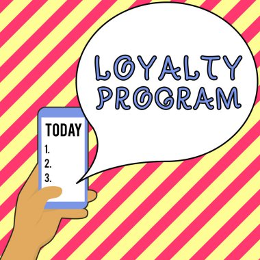 El yazısı imzası Sadakat Programı, müşterileri tekrarlamak için teşvik sağlayan iş fikri pazarlama çabası