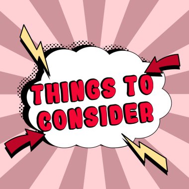 Conceptual caption Things To Consider, Word for list to check or do it Shopping Schedule Time table