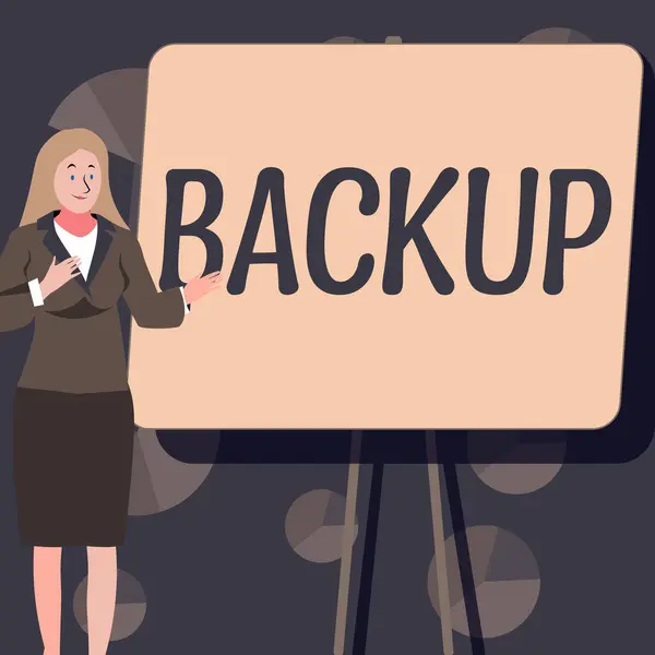Writing Displaying Text Backup Business Approach Copy File Other Item — Stockfoto
