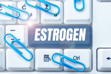 Kavramsal görüntü Östrojen, Hormon Grubu için Sözcük, kadın özelliklerinin gelişimini teşvik eder