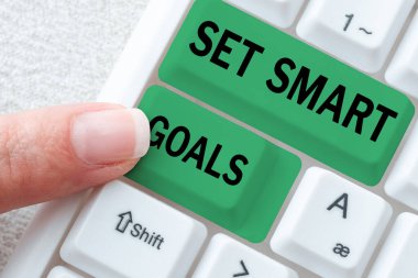 Akıllı Hedefleri Sunan metin başlığı, İş Vitrini Ulaşılabilir Hedefler Belirle İyi iş planları yap