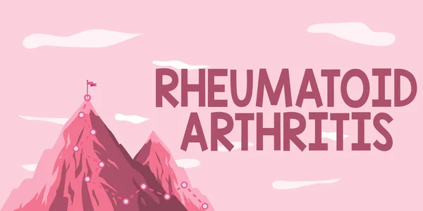 Testo Che Mostra Ispirazione Artrite Reumatoide Internet Concetto Malattia Autoimmune — Foto Stock
