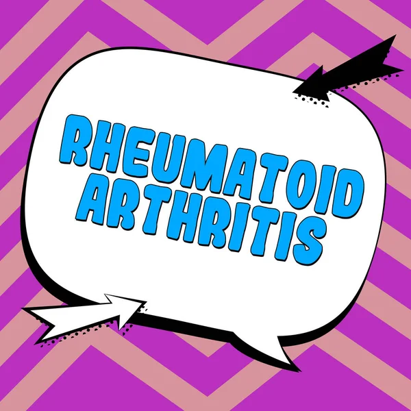 Konceptuell Visning Reumatoid Artrit Affärsidé Autoimmun Sjukdom Som Kan Orsaka — Stockfoto