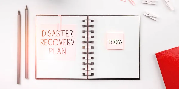 Inspiration showing sign Disaster Recovery Plan, Business overview having backup measures against dangerous situation