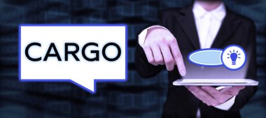 Kavramsal kargo, bir gemi uçağı ve araçla taşınan mallar için kelime.