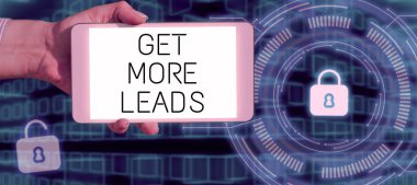 Kavramsal başlık Daha Fazla İpucu Al, Olası alıcıların ilgisini çekecek Pazarlama Süreci Sözcüğü