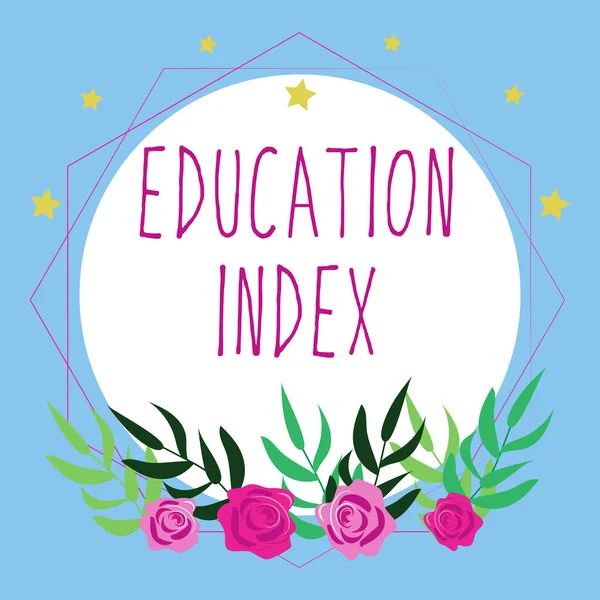 Ispirazione Mostrando Segno Education Index Approccio Aziendale Volto Soddisfare Esigenze — Foto Stock