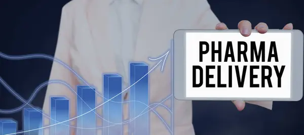 Inspiration Showing Sign Pharma Delivery Business Overview Getting Your Prescriptions — Stock fotografie