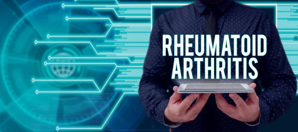 Ispirazione Mostrando Segno Artrite Reumatoide Approccio Business Malattia Autoimmune Che — Foto Stock