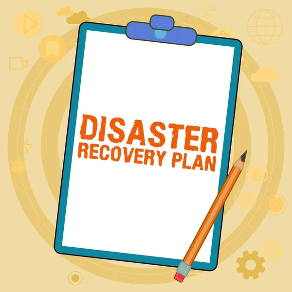 Inspiration showing sign Disaster Recovery Plan, Internet Concept having backup measures against dangerous situation