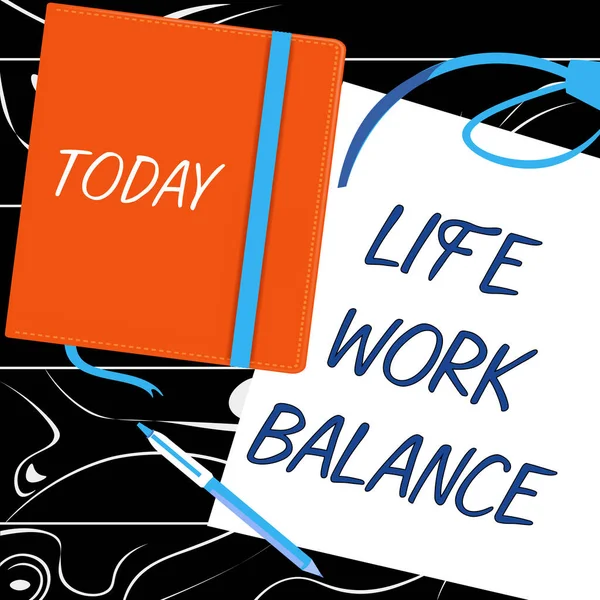 Handwriting text Life Work Balance, Internet Concept stability person needs between his job and personal time