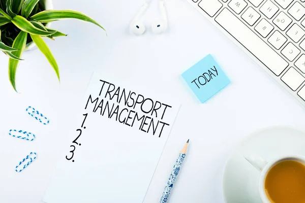 Conceptual Display Transport Management Business Overview Managing Aspect Vehicle Maintenance — Foto Stock
