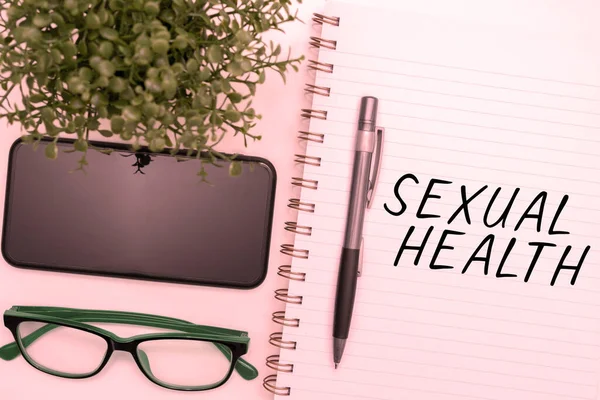 Conceptuele Weergave Seksuele Gezondheid Conceptuele Foto Gezonder Lichaam Tevreden Seksueel — Stockfoto