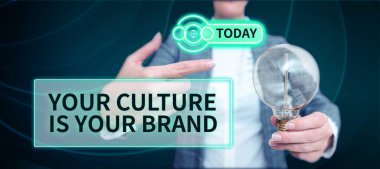 Kültürünüzü sunan metin başlığı Markanızdır, Kavram anlamı Bilgi Deneyimleri bir sunum kartıdır