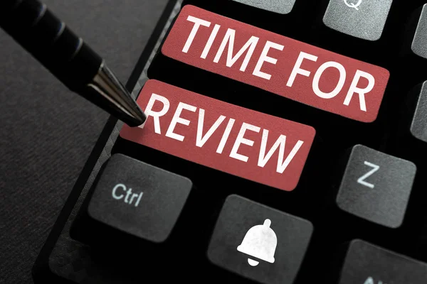 Time Review Business Showcase Evaluation Feedback Moment Performance Rate Assess — 스톡 사진