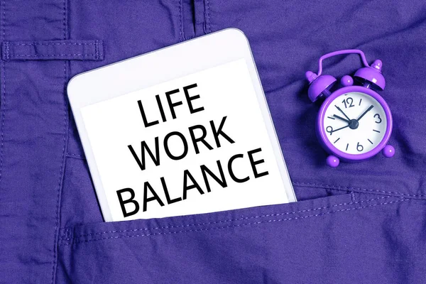 Handwriting Text Life Work Balance Business Showcase Stability Person Needs — 스톡 사진