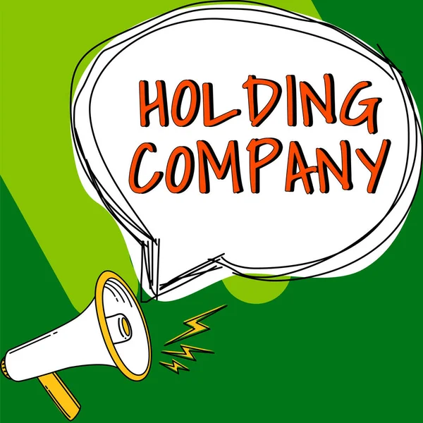 Text Caption Presenting Holding Company Word Stocks Property Other Financial — Fotografia de Stock