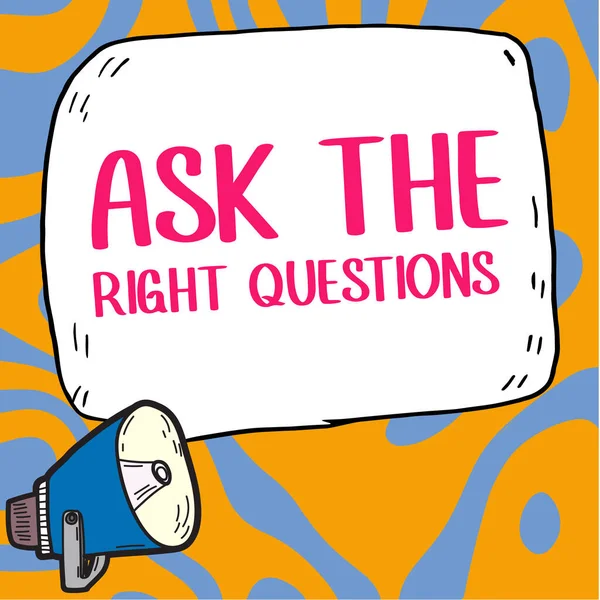 Conceptual display Ask The Right Questions, Word Written on Look for a professional advice consultation support