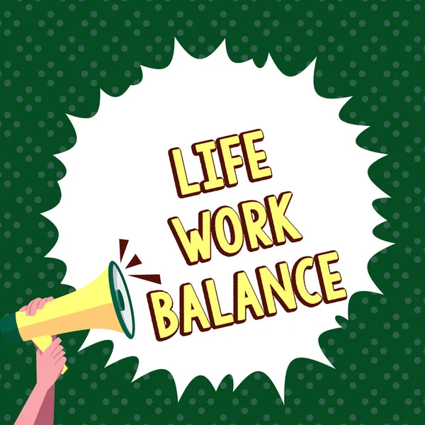 Inspiration showing sign Life Work Balance, Concept meaning stability person needs between his job and personal time