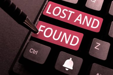 El yazısı kayıp eşya bölümü, unutulmuş şeyleri bulabileceğiniz iş yeri arama servisi.