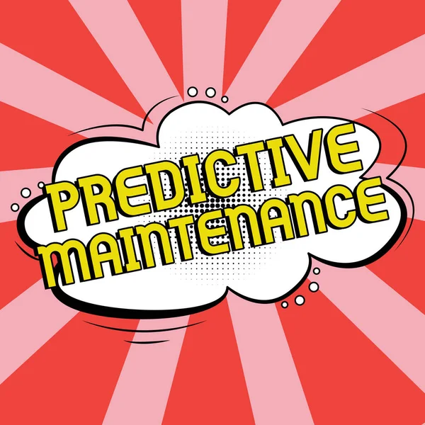 Conceptual Display Predictive Maintenance Concept Meaning Predict Equipment Failure Condition — Foto Stock