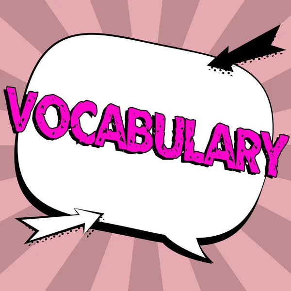 Text Caption Presenting Vocabulary Business Overview Collection Words Phrases Alphabetically — 图库照片