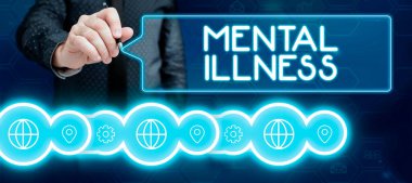 Psikolojik durumları göz önüne alındığında zihinsel rahatsızlığı gösteren bir işaret, internet kavramsal kişi durumu