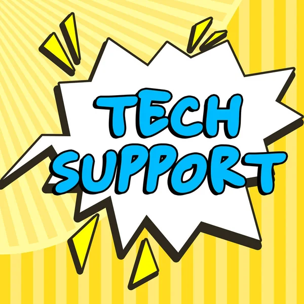 Writing Displaying Text Tech Support Business Idea Assisting Individuals Who — Stock Photo, Image