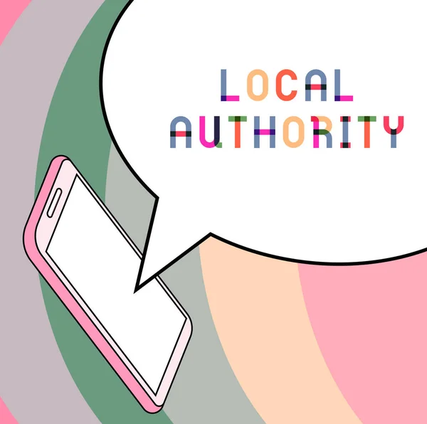 Writing Displaying Text Local Authority Word Group People Who Govern — Stockfoto