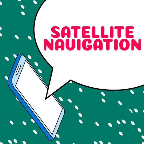 Text Showing Inspiration Satellite Navigation Business Idea System Providing Autonomous — Foto Stock