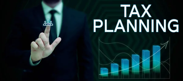 Visualización Conceptual Planificación Fiscal Concepto Análisis Situación Financiera Plan Desde —  Fotos de Stock