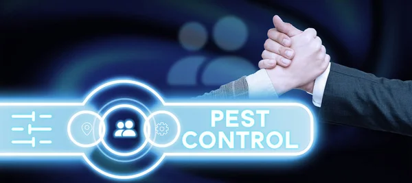 Handwriting Text Pest Control Business Approach Killing Destructive Insects Attacks — Stockfoto