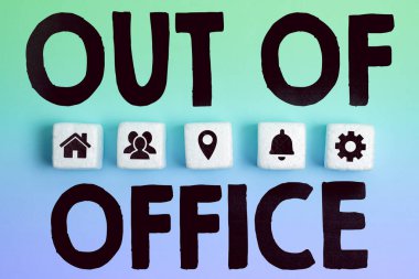 Ofis dışında kavramsal gösteri, iş dışında iş gösterisi İş yerinde hiç kimse dinlenme zamanı