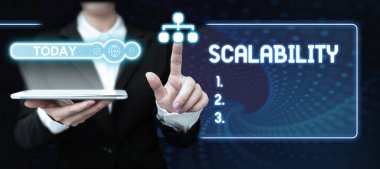 Writing displaying text Scalability, Concept meaning capable of being easily expanded or upgraded on demand