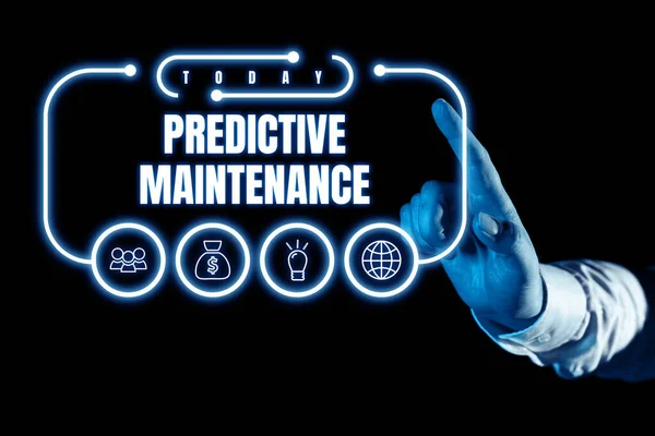 Conceptual Display Predictive Maintenance Business Approach Predict Equipment Failure Condition — Foto Stock