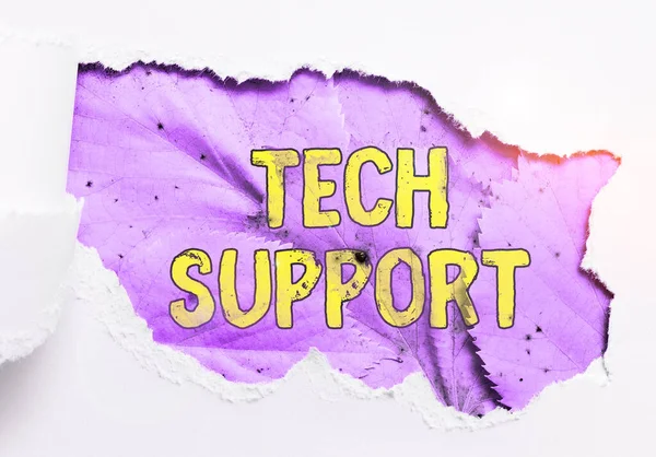Text Showing Inspiration Tech Support Business Idea Assisting Individuals Who — Stock Photo, Image