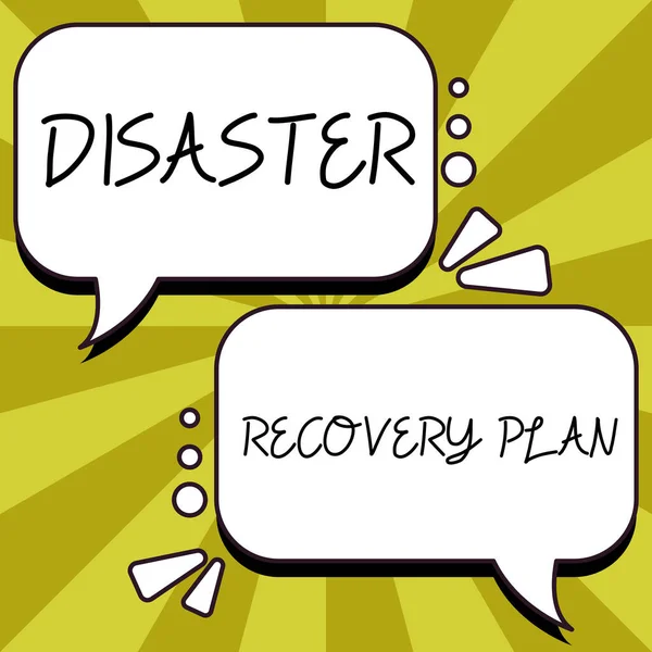 Inspiration showing sign Disaster Recovery Plan, Business concept having backup measures against dangerous situation