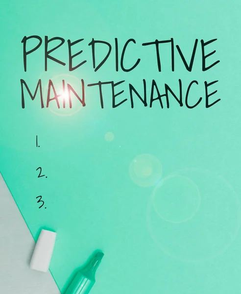 Text Caption Presenting Predictive Maintenance Word Written Predict Equipment Failure — Stockfoto