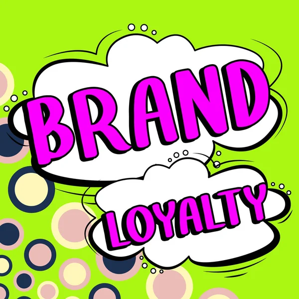 Conceptual Display Brand Loyalty Business Overview Repeat Purchase Ambassador Patronage — Foto Stock