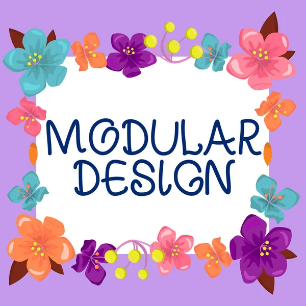 Inspiration Showing Sign Modular Design Conceptual Photo Product Designing Produce — ストック写真
