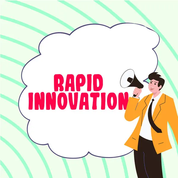 Κείμενο Που Δείχνει Έμπνευση Rapid Innovation Επιχειρηματική Επισκόπηση Χαρακτηριστικό Ενός — Φωτογραφία Αρχείου