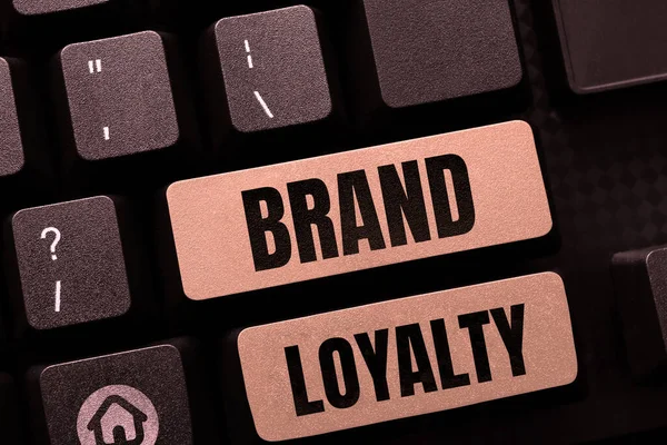 Handwriting Text Brand Loyalty Business Concept Repeat Purchase Ambassador Patronage — Stockfoto