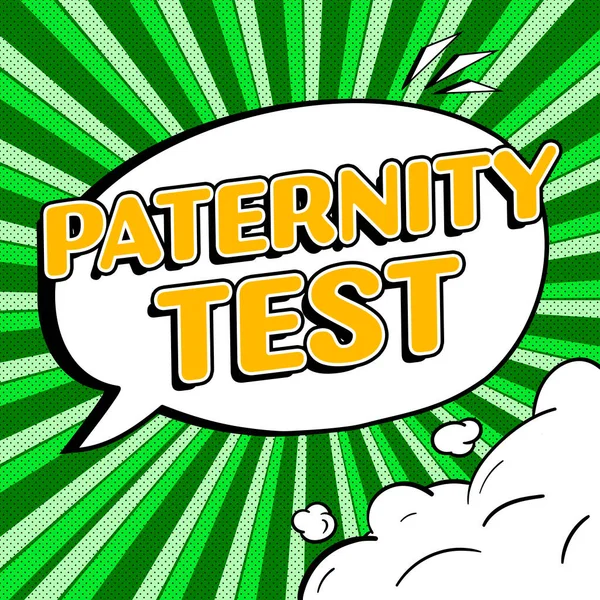 Inspiration showing sign Paternity Test, Business idea a test of DNA to determine whether a given man is the biological father