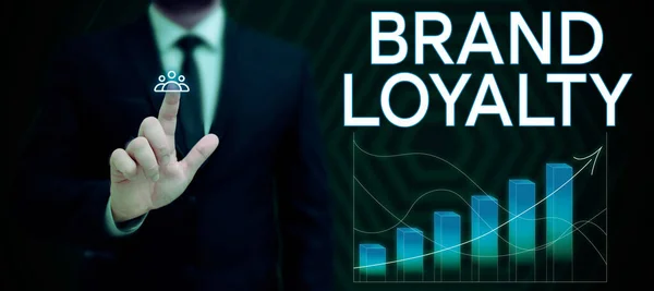 브랜드 Brand Loyalty 인터넷 컨셉트 Internet Concept Patronage Favorite Trusted — 스톡 사진