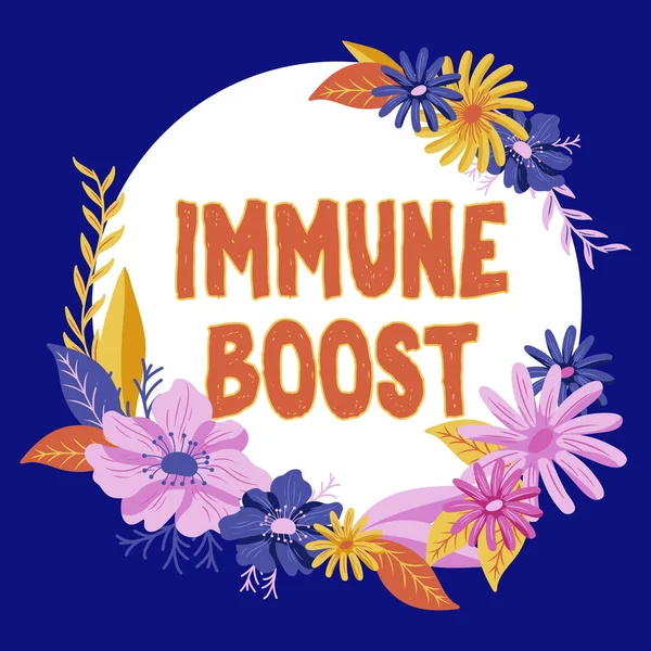 Ruční Psaní Znamení Immune Boost Obchodní Přehled Schopen Odolat Určité — Stock fotografie
